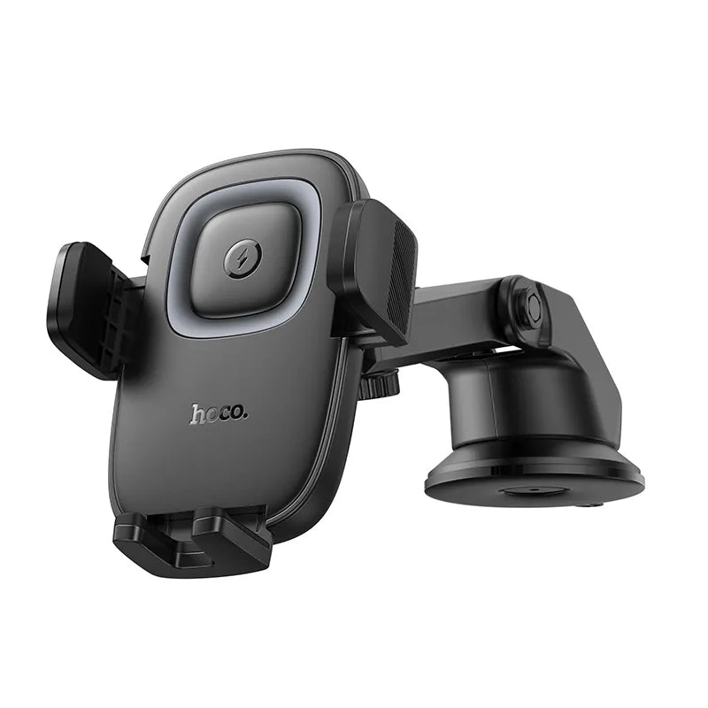 Trådløs Bil Lader HOCO HW32, 15W, 1.67A, Svart