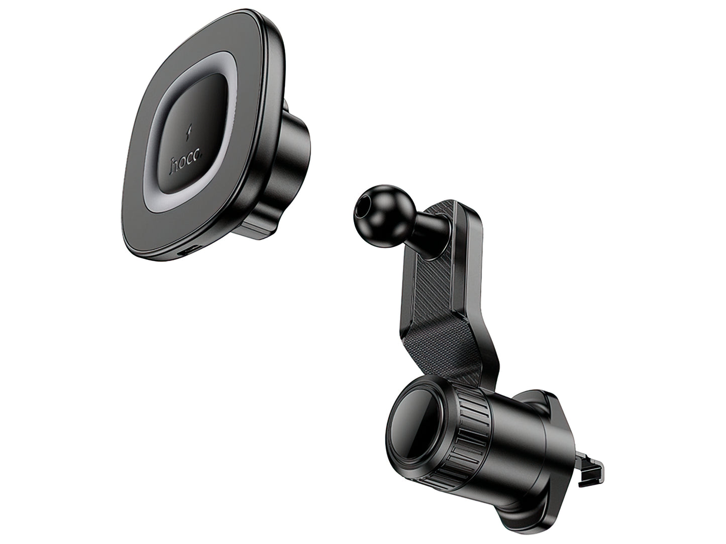 Trådløs Bil Lader HOCO HW30, 15W, 1.67A, Svart