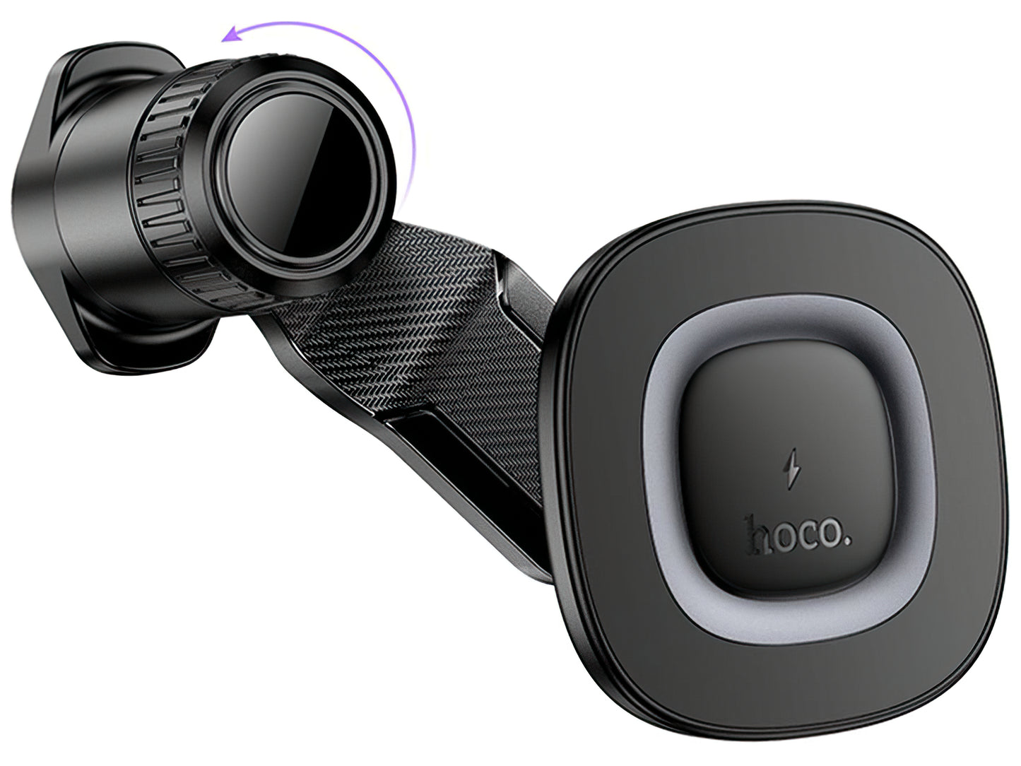 Trådløs Bil Lader HOCO HW30, 15W, 1.67A, Svart