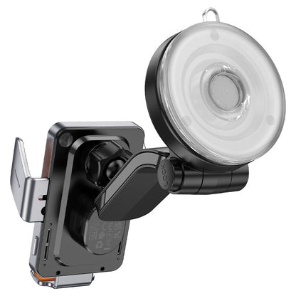 Trådløs Bil Lader HOCO HW8, 15W, 1.67A, Svart