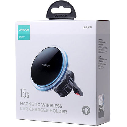 Trådløs Bil Lader Joyroom JR-ZS291, 15W, 1.67A, Sølv