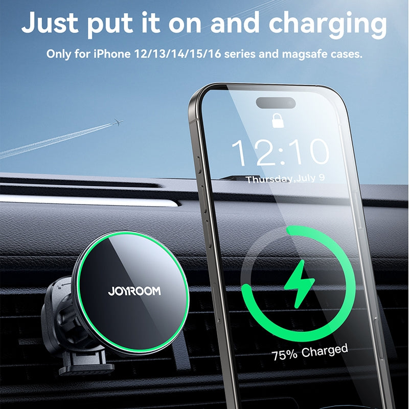 Trådløs Bil Lader Joyroom JR-ZS412, 15W, 1.67A, Svart