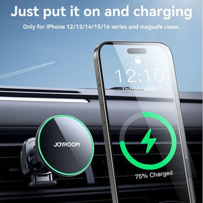 Trådløs Bil Lader Joyroom JR-ZS412, 15W, 1.67A, Svart