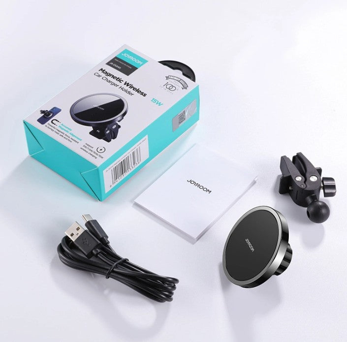 Trådløs Bil Lader Joyroom JR-ZS240 Air Vent, 15W, 1.67A, Svart