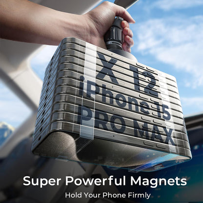 Lisen trådløs bilopplader, 15W, 1.67A, Svart YL0223070007