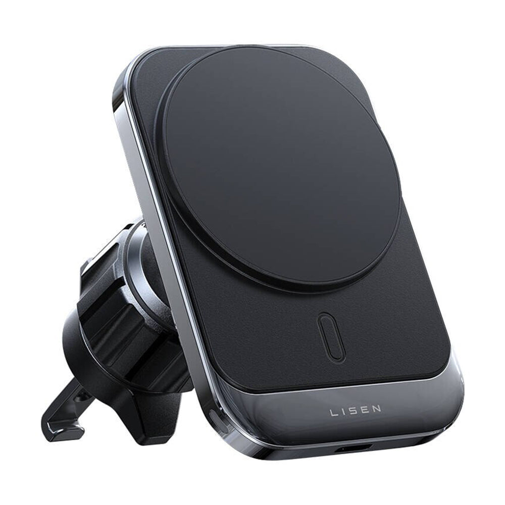 Lisen trådløs bilopplader, 15W, 1.67A, Svart YL0223070009
