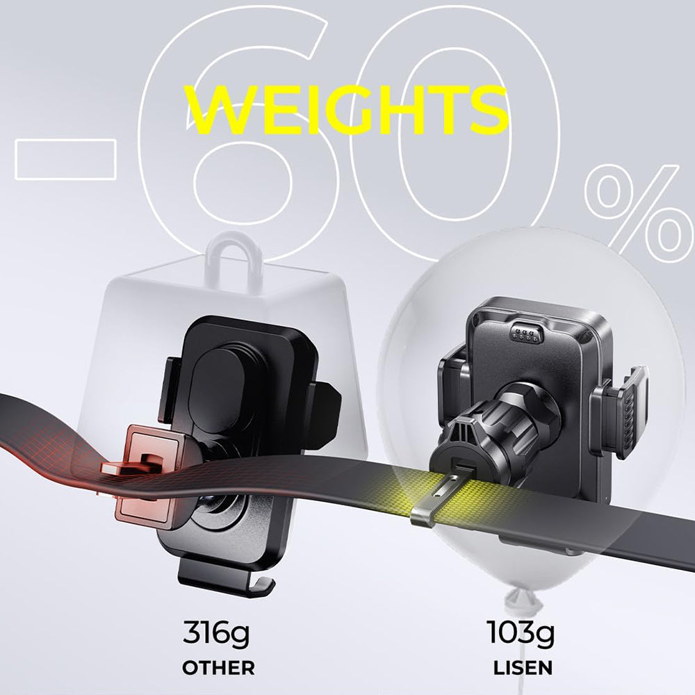 Trådløs Bil Lader Lisen W605, 15W, 1.67A, Svart YL0225030014