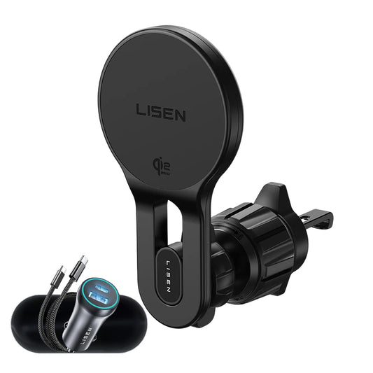 Trådløs billader Lisen W704 Pro, 25W, svart YL0225090003