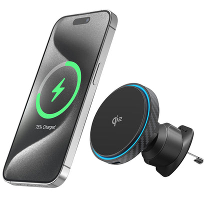 Trådløs Bil Lader Proove Graphite Circle, 15W, 1.67A, Svart WHGC15010001