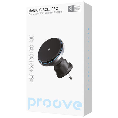 Trådløs Bil Lader Proove Magic Circle Pro, 15W, 1.67A, Svart WHMP15010001