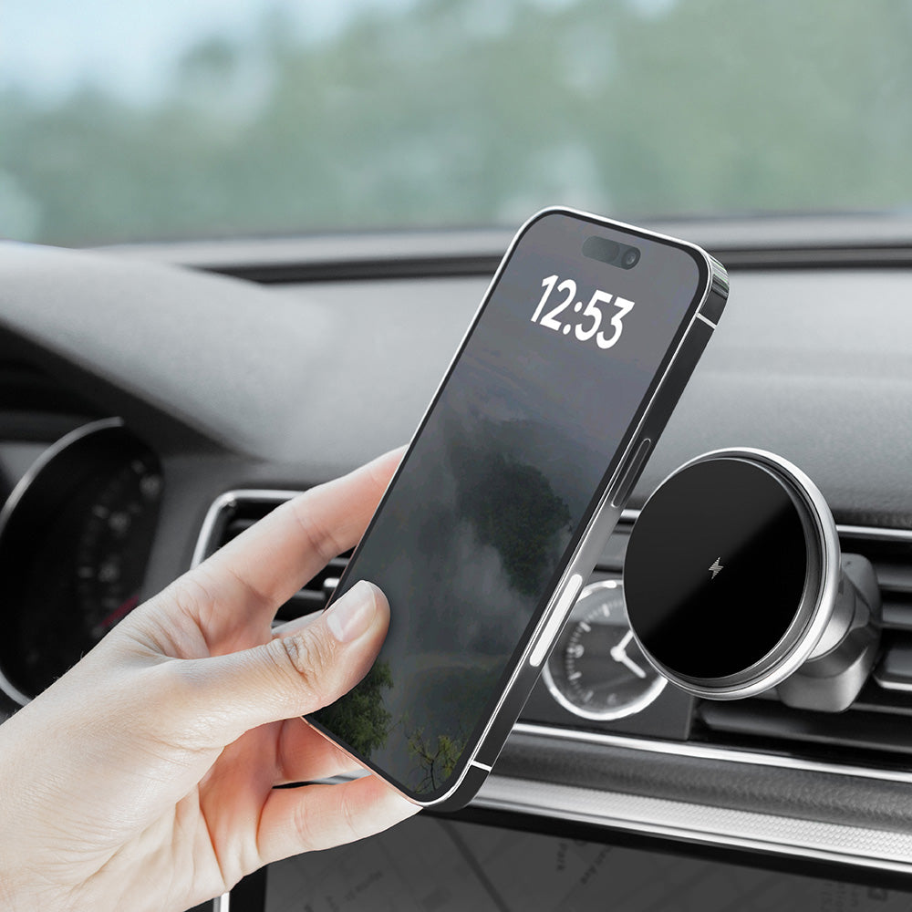 Trådløs Bil Lader Proove Magic Circle, 15W, 1.67A, Sølv WHMC15020006