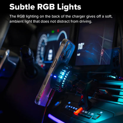 Trådløs Bil Lader Ringke, 15W, 1.67A, Svart