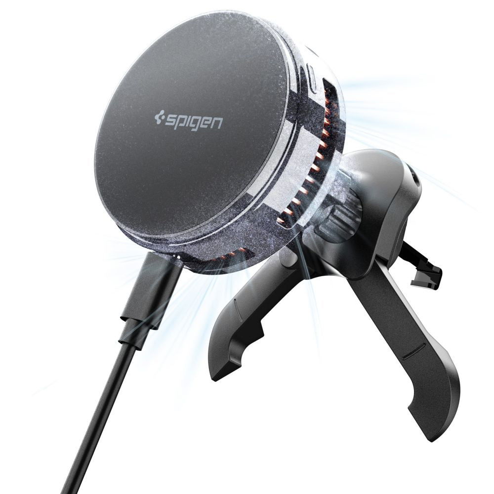Trådløs Bil Lader Spigen Essential, 25W, 1.67A, Svart