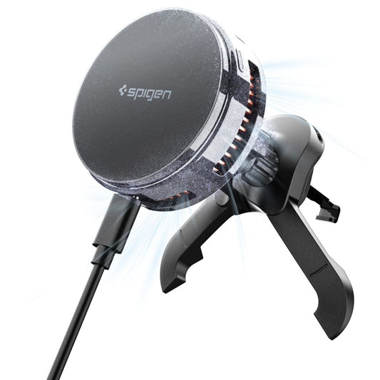 Trådløs Bil Lader Spigen Essential, 25W, 1.67A, Svart