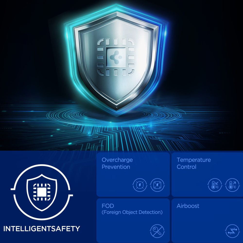 Trådløs Bil Lader Spigen Essential, 25W, 1.67A, Svart