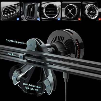 Trådløs Bil Lader Spigen Essential, 25W, 1.67A, Svart