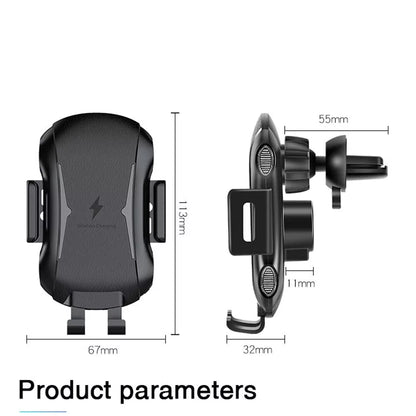 Trådløs Bil Lader Techsuit CAPD032 Premium, 10W, 1.1A, Svart