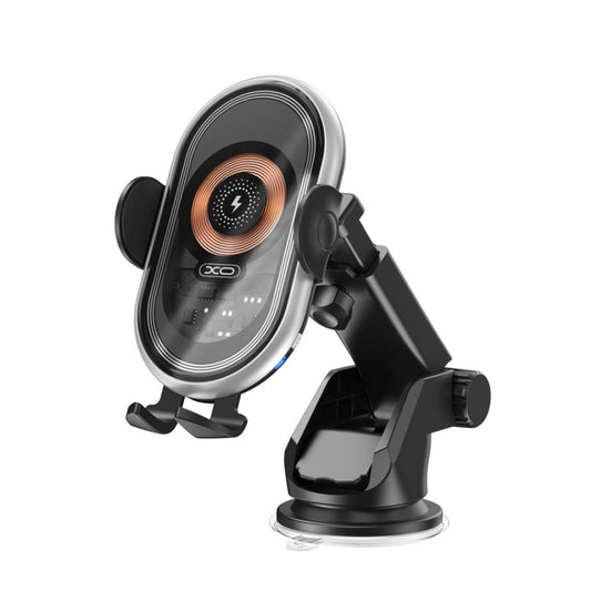 Trådløs Bil Lader XO Design WX038, 15W, 1.67A, Svart