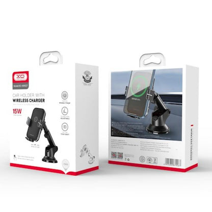 Trådløs Bil Lader XO Design WX027, 15W, 1.67A, Svart