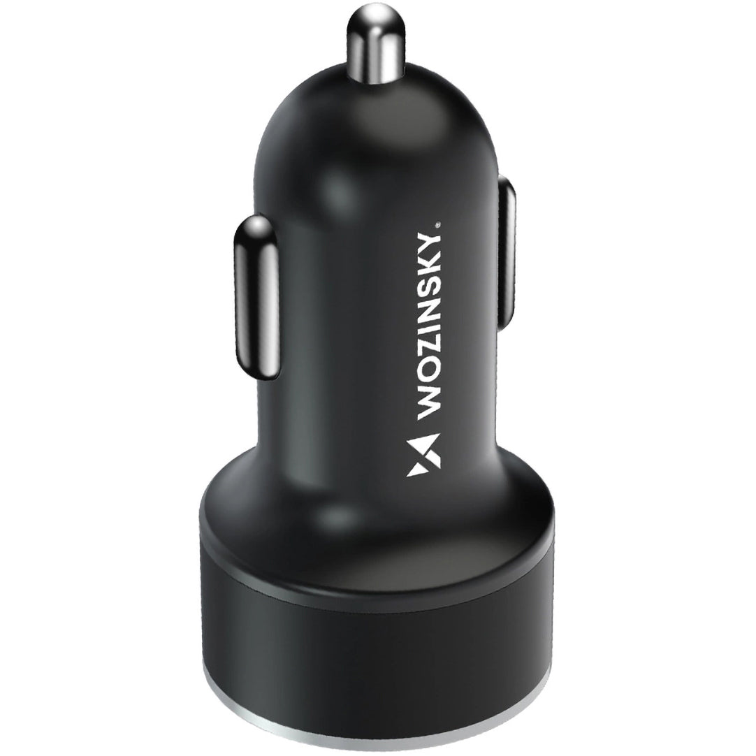 Billader WZK WDCCAC, 36W, 3A, 1 x USB-A - 1 x USB-C, svart 