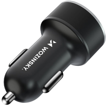 Billader WZK WDCCAC, 36W, 3A, 1 x USB-A - 1 x USB-C, svart 