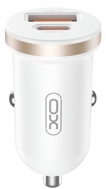 Bilader XO Design CC56, 30W, 3A, 1 x USB-A - 1 x USB-C, Hvit
