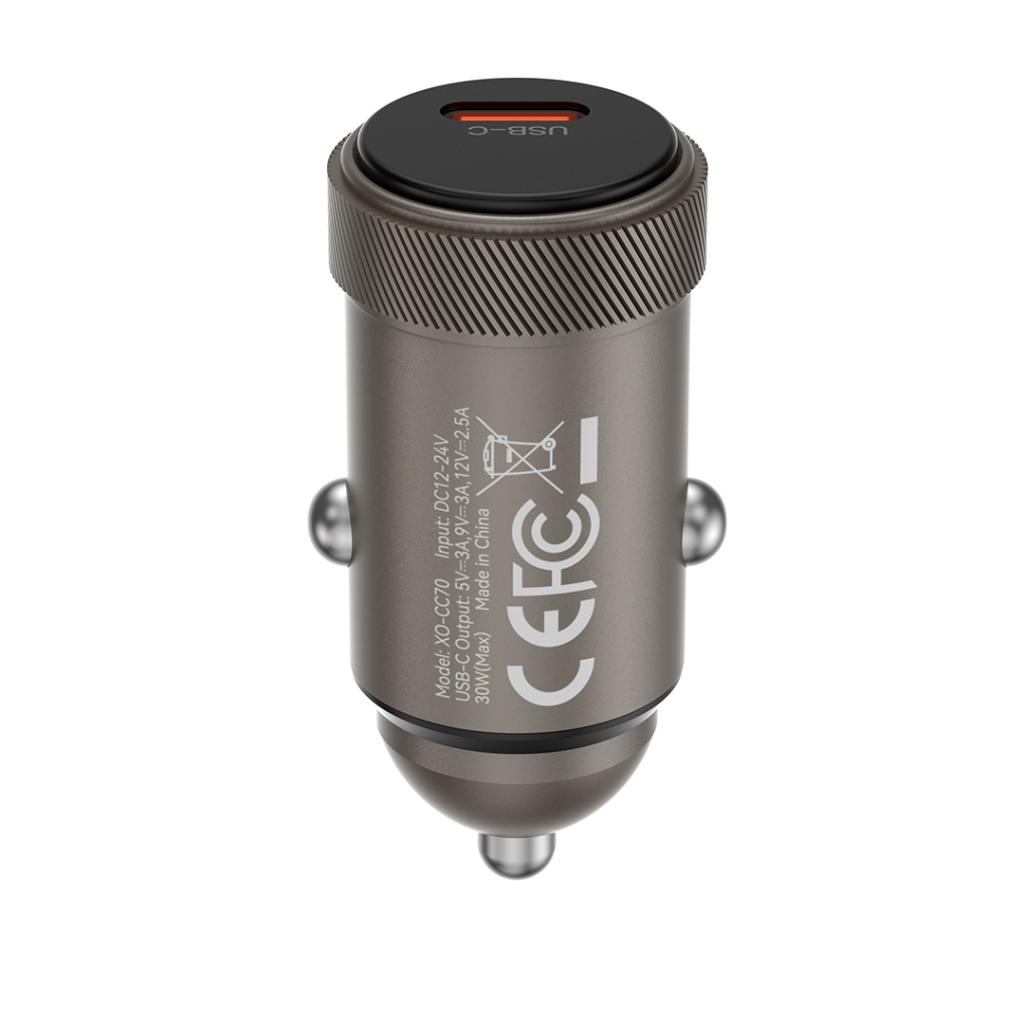 Bilader XO Design CC70, 30W, 3A, 1 x USB-C, Svart