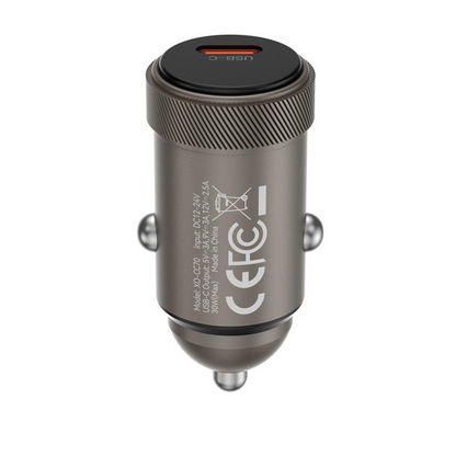 Bilader XO Design CC70, 30W, 3A, 1 x USB-C, Svart