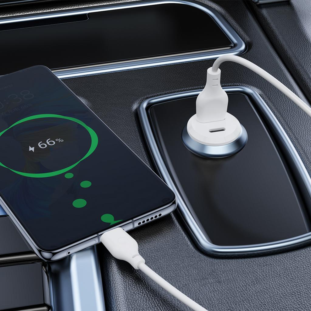 Bilader XO Design CC69, 30W, 3A, 1 x USB-A - 1 x USB-C, Hvit