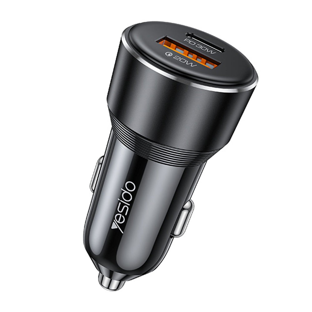 Bilader Yesido Y64, 50W, 3A, 1 x USB-A - 1 x USB-C, Svart