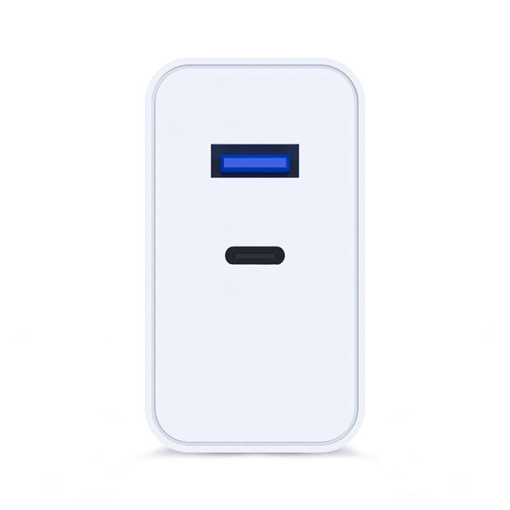 3MK FlowPower Nettlader, 45W, 1 x USB-A - 1 x USB-C, Hvit