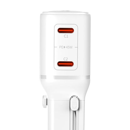 3MK Globe Travel Nettadapter, 45W, 3A, 2 x USB-C, Hvit