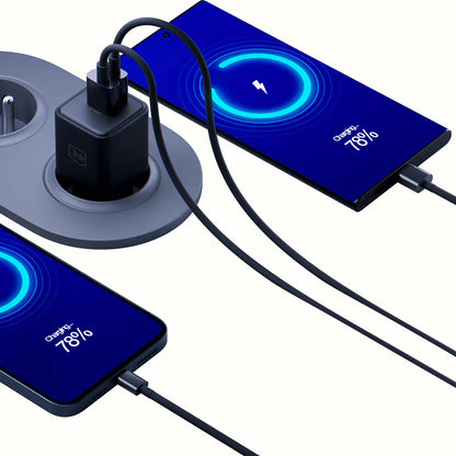 Nettlader 3MK Hyper, 20W, 3A, 1 x USB-A - 1 x USB-C, Svart