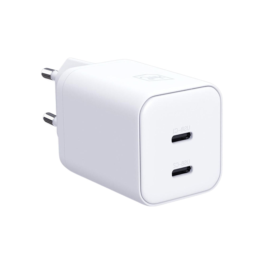3MK Hyper Nettlader, 45W, 2 x USB-C, Hvit