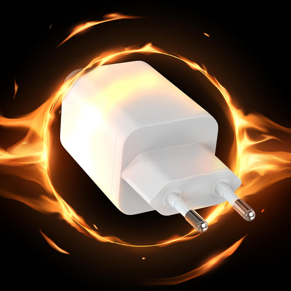 3MK Hyper Nettlader, 45W, 2 x USB-C, Hvit