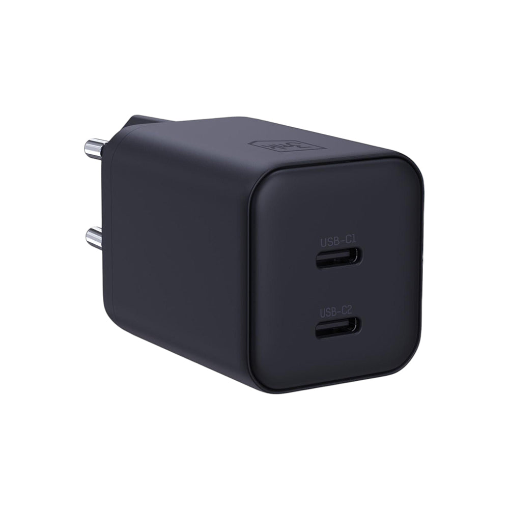 3MK Hyper Nettlader, 45W, 2 x USB-C, Svart