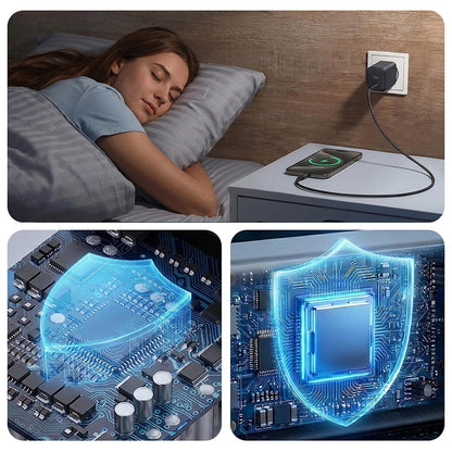 3MK Hyper Nettlader, 45W, 2 x USB-C, Svart