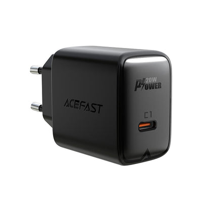 Nettlader Acefast A1, 20W, 3A, 1 x USB-C, Svart