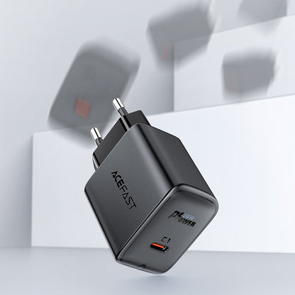 Nettlader Acefast A1, 20W, 3A, 1 x USB-C, Svart