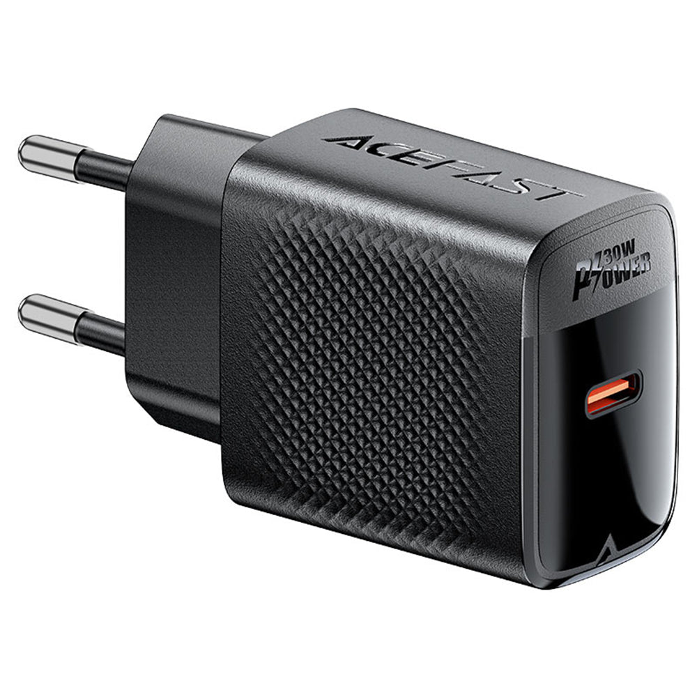 Acefast A102 nettverkslader, 30W, 3A, 1 x USB-C, Svart