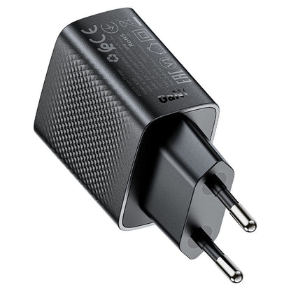 Acefast A102 nettverkslader, 30W, 3A, 1 x USB-C, Svart