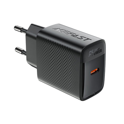 Nettlader Acefast A104, 25W, 3A, 1 x USB-C, Svart