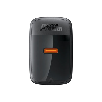 Nettlader Acefast A104, 25W, 3A, 1 x USB-C, Svart