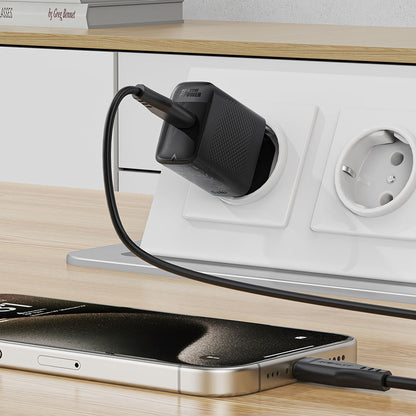 Nettlader Acefast A104, 25W, 3A, 1 x USB-C, Svart