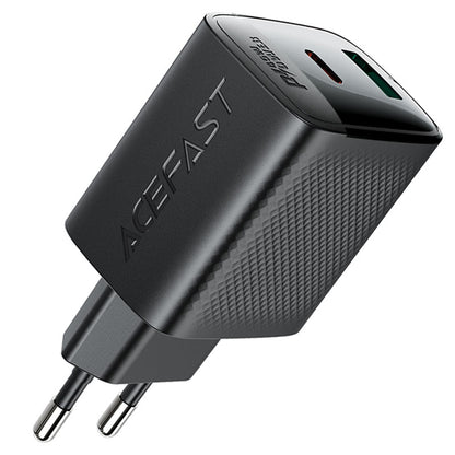 Nettlader Acefast A106, 45W, 3A, 1 x USB-A - 1 x USB-C, Svart