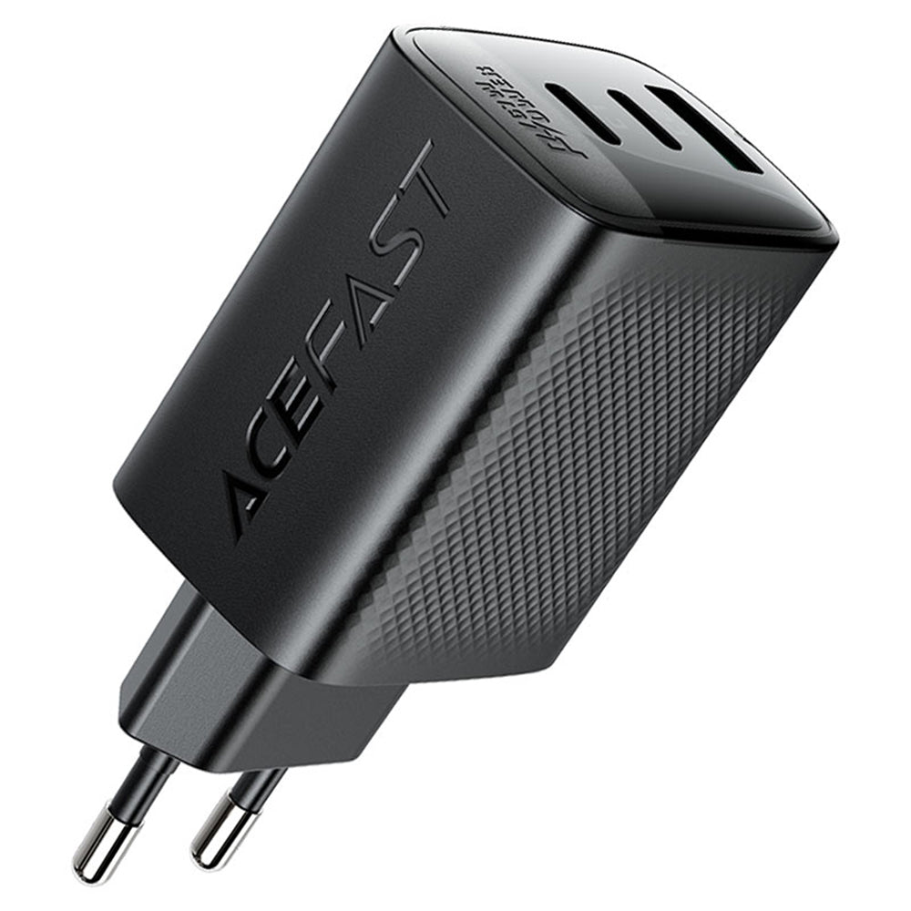 Nettlader Acefast A108, 67W, 3A, 1 x USB-A - 2 x USB-C, Svart