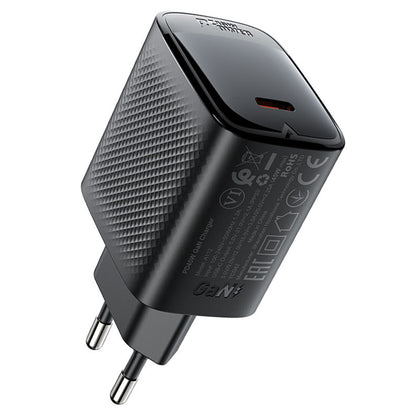 Nettlader Acefast A112, 45W, 3A, 1 x USB-C, Svart