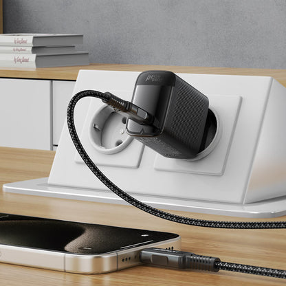 Nettlader Acefast A112, 45W, 3A, 1 x USB-C, Svart