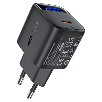 Acefast A113 Display Nettlader, 20W, 3A, 1 x USB-C, Svart