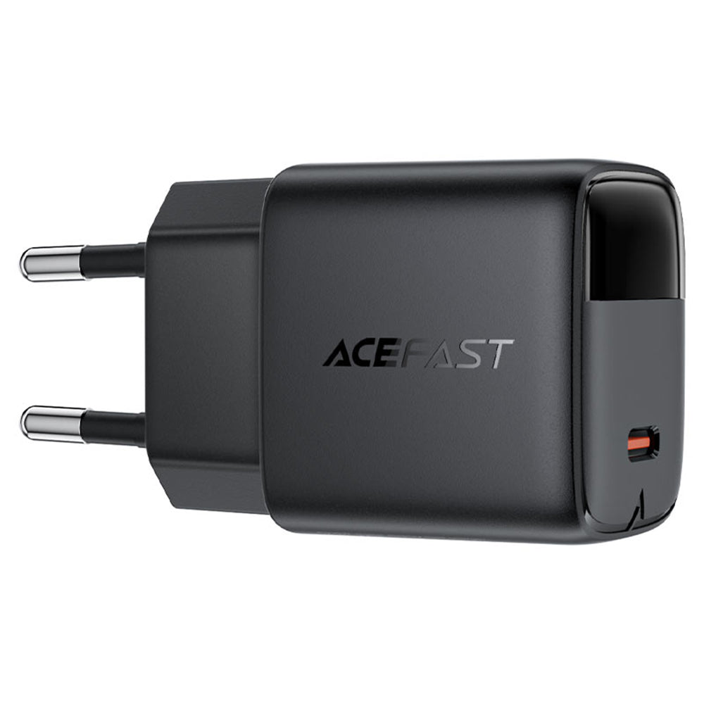 Acefast A115 Display Nettlader, 30W, 3A, 1 x USB-C, Svart
